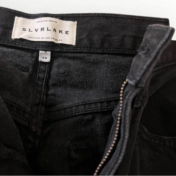 Slvrlake London Straight Leg Jeans Black‎ Sz 28 - Picture 10 of 14